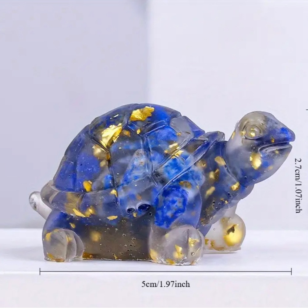 NEW Minimale Animale Blue  Glass Turtle Art. Free Shipping
